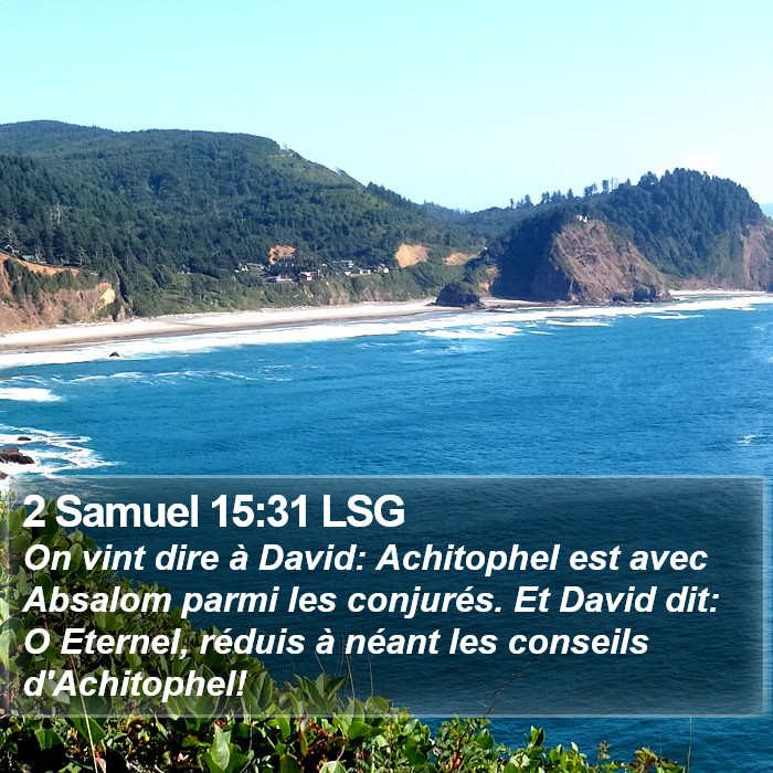 2 Samuel 15:31 LSG Bible Study