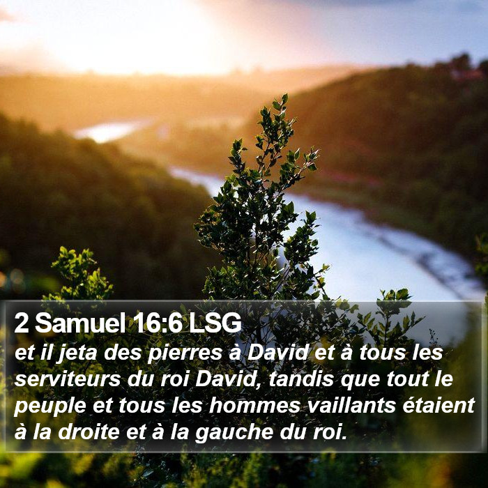 2 Samuel 16:6 LSG Bible Study