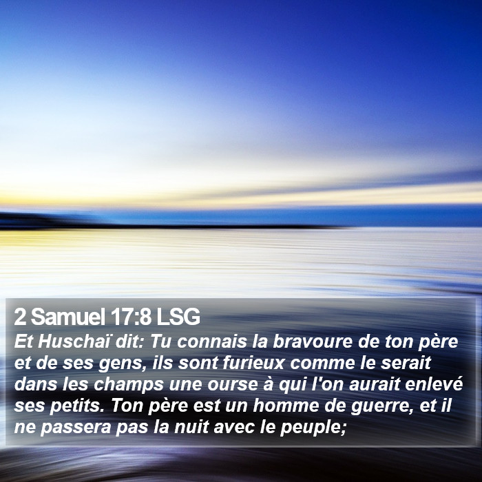 2 Samuel 17:8 LSG Bible Study