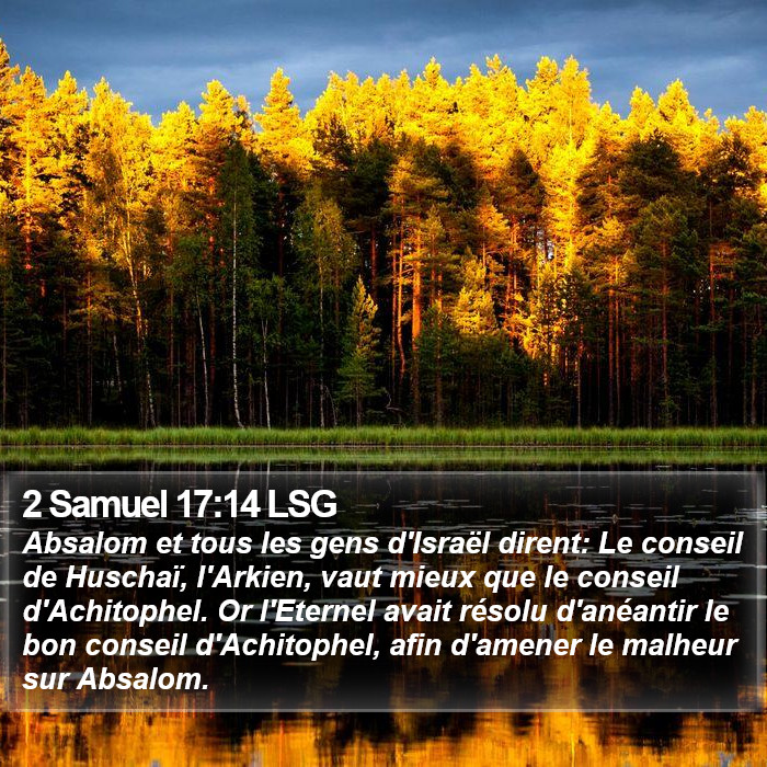 2 Samuel 17:14 LSG Bible Study