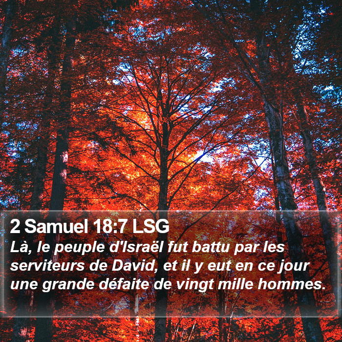 2 Samuel 18:7 LSG Bible Study