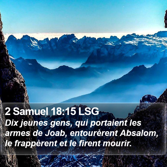 2 Samuel 18:15 LSG Bible Study