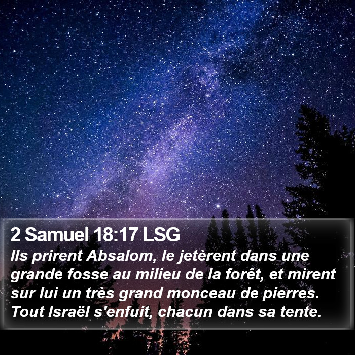 2 Samuel 18:17 LSG Bible Study