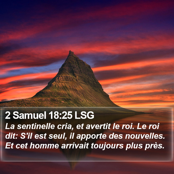 2 Samuel 18:25 LSG Bible Study