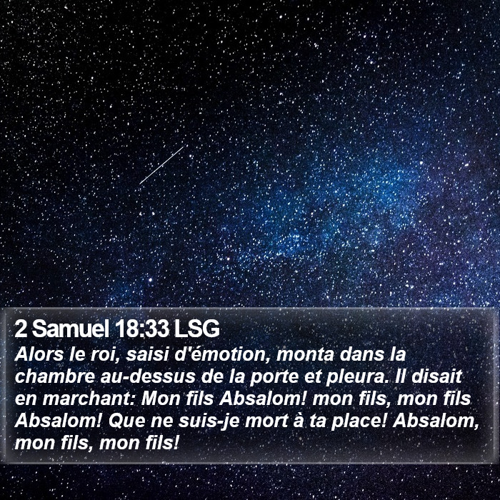 2 Samuel 18:33 LSG Bible Study