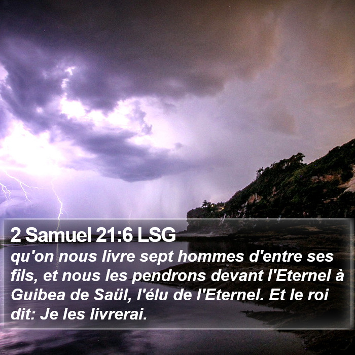 2 Samuel 21:6 LSG Bible Study