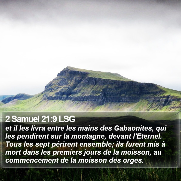 2 Samuel 21:9 LSG Bible Study