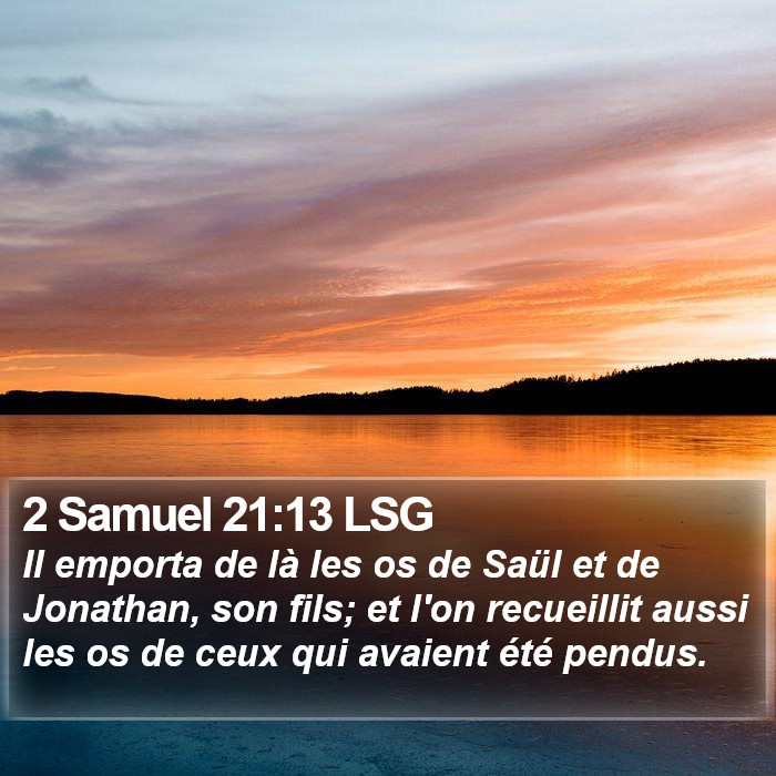 2 Samuel 21:13 LSG Bible Study