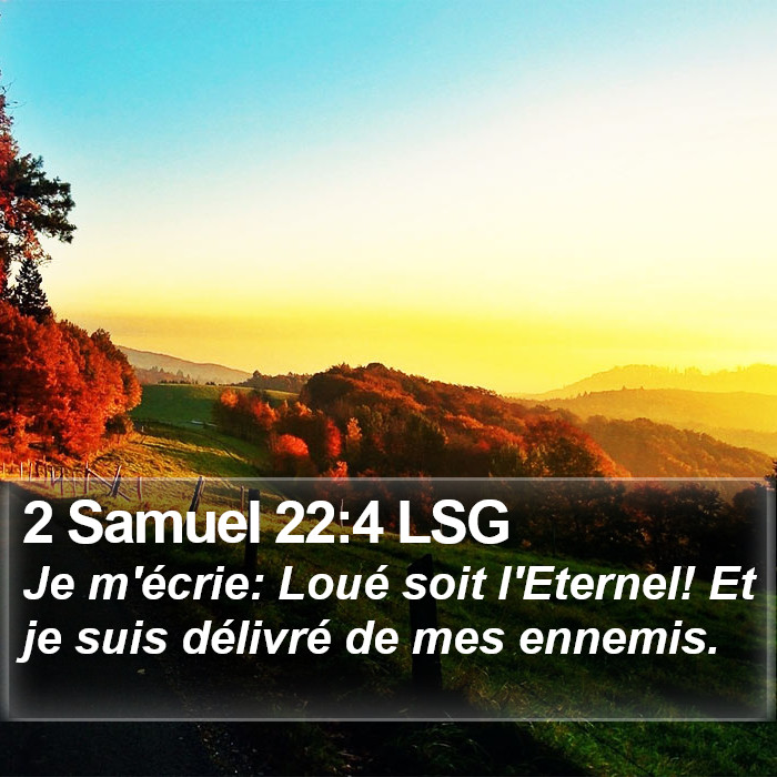 2 Samuel 22:4 LSG Bible Study