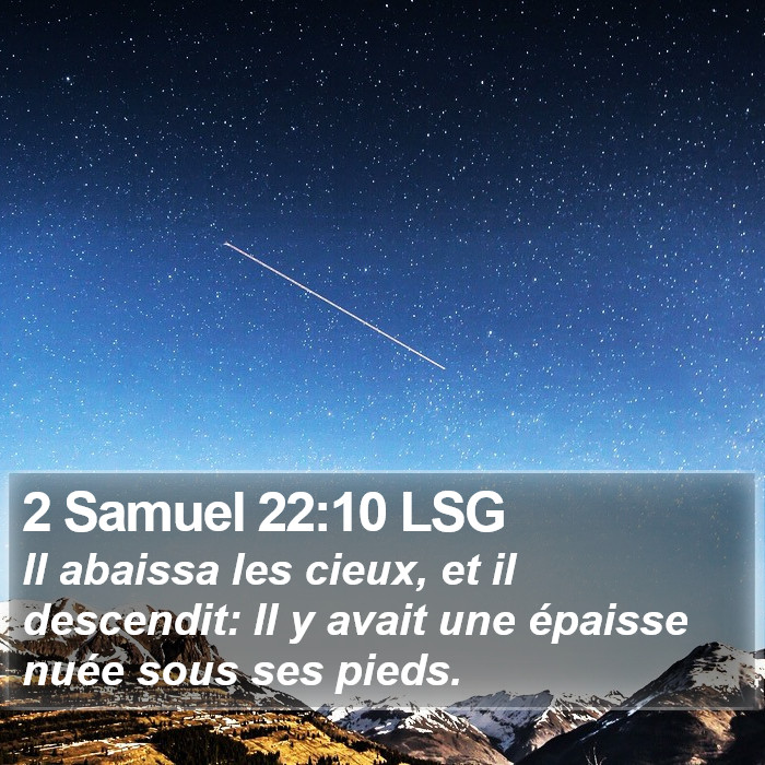 2 Samuel 22:10 LSG Bible Study