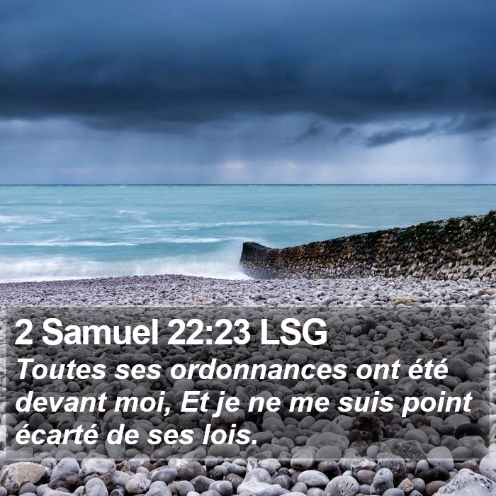 2 Samuel 22:23 LSG Bible Study