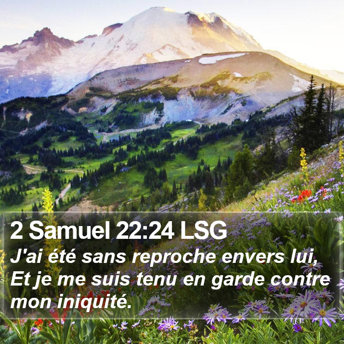 2 Samuel 22:24 LSG Bible Study