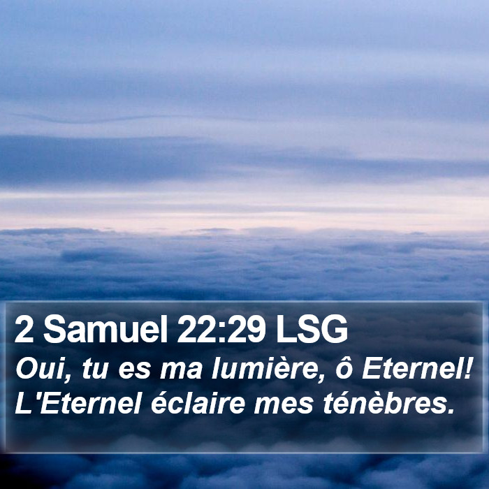 2 Samuel 22:29 LSG Bible Study