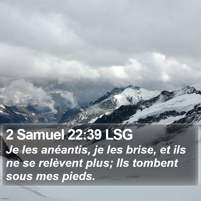 2 Samuel 22:39 LSG Bible Study