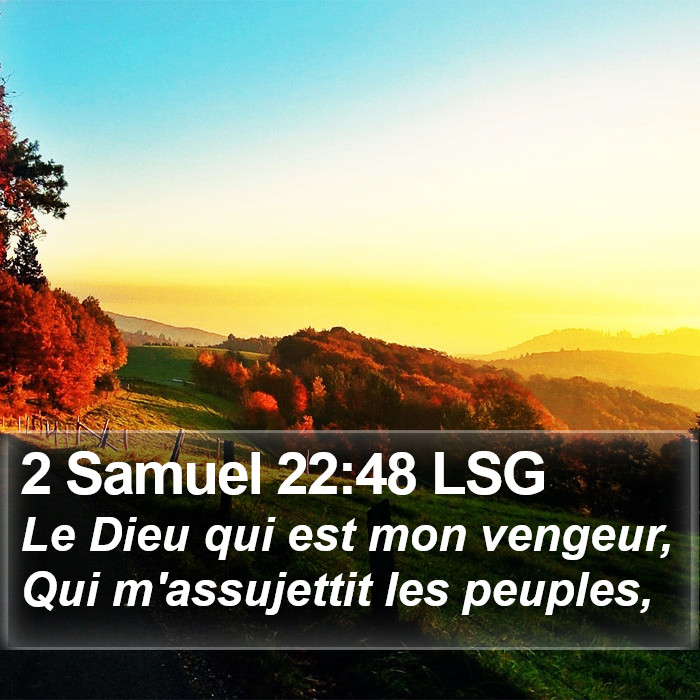 2 Samuel 22:48 LSG Bible Study