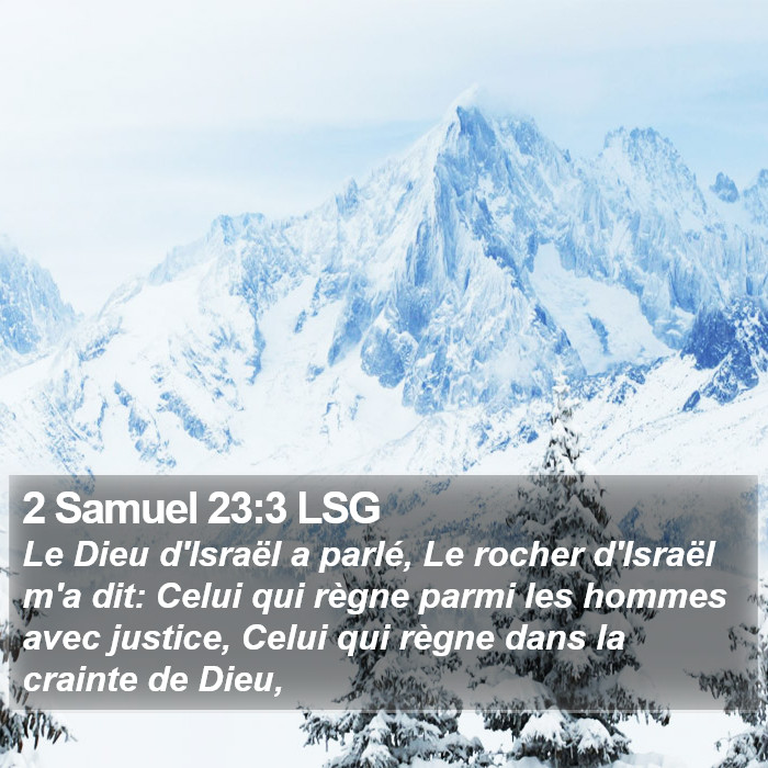 2 Samuel 23:3 LSG Bible Study