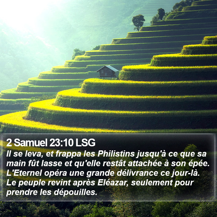 2 Samuel 23:10 LSG Bible Study