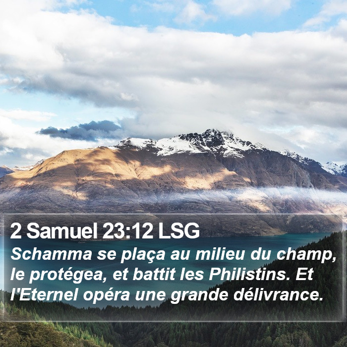 2 Samuel 23:12 LSG Bible Study