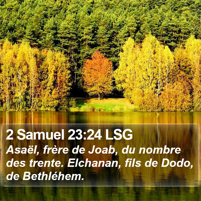 2 Samuel 23:24 LSG Bible Study