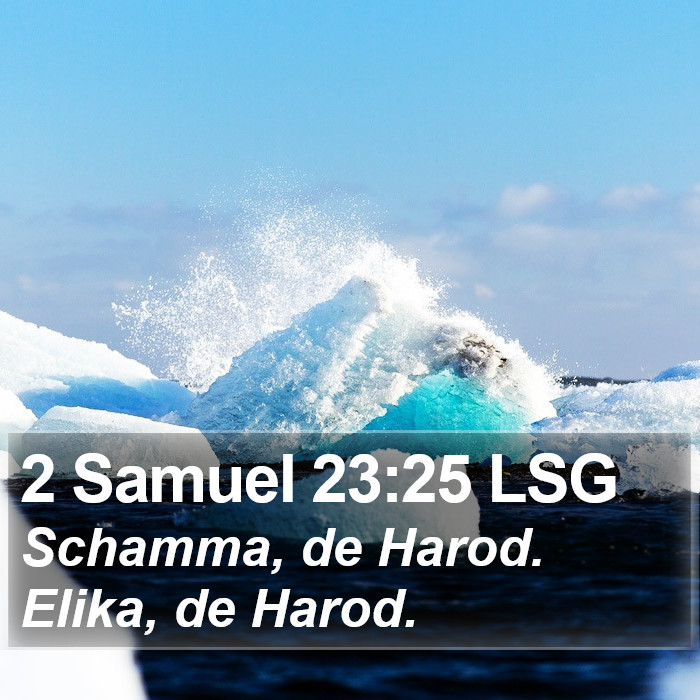 2 Samuel 23:25 LSG Bible Study