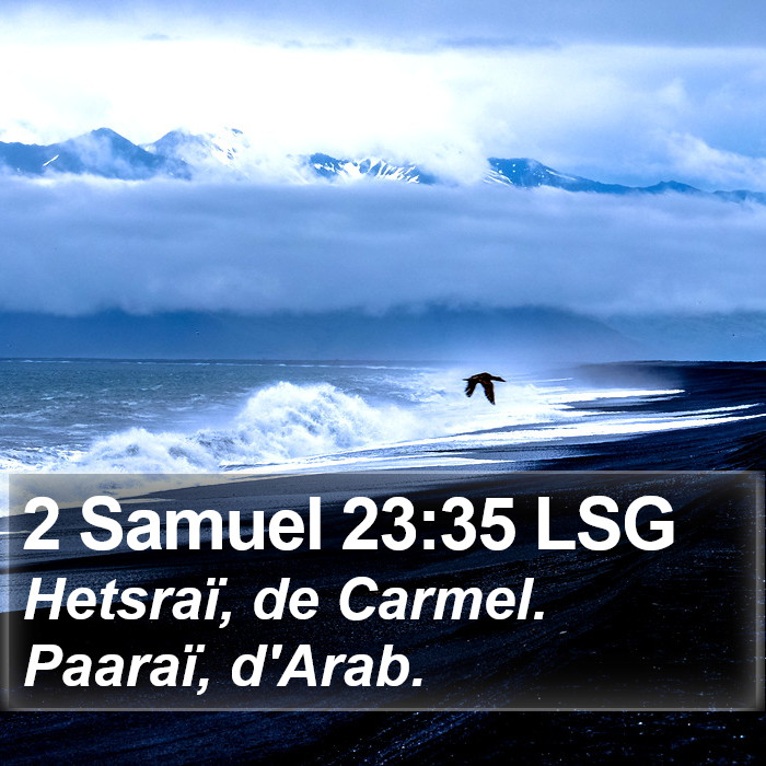 2 Samuel 23:35 LSG Bible Study