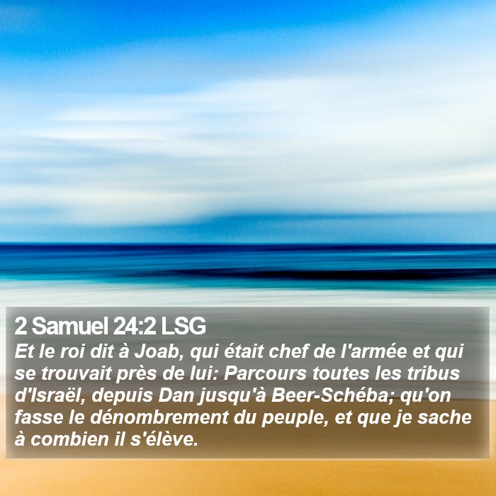 2 Samuel 24:2 LSG Bible Study