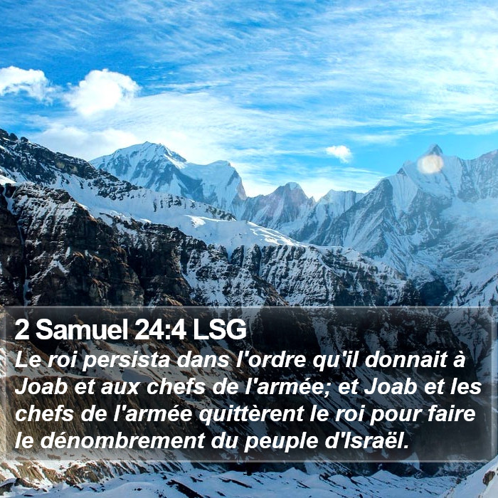 2 Samuel 24:4 LSG Bible Study
