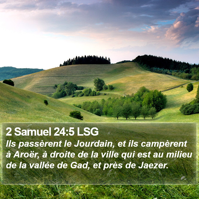 2 Samuel 24:5 LSG Bible Study