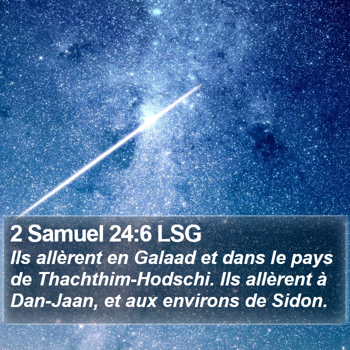 2 Samuel 24:6 LSG Bible Study