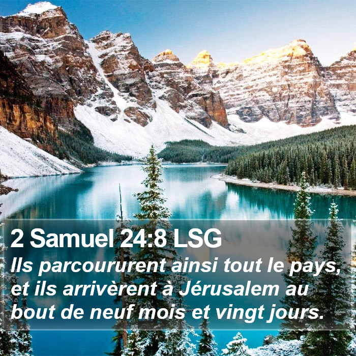 2 Samuel 24:8 LSG Bible Study