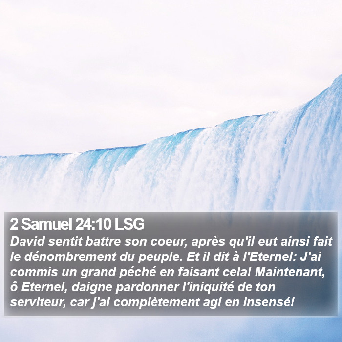 2 Samuel 24:10 LSG Bible Study