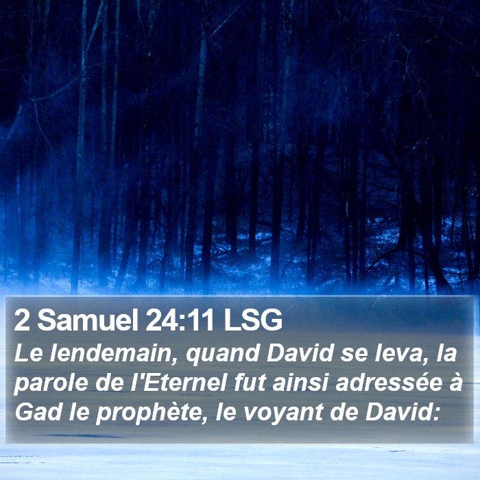 2 Samuel 24:11 LSG Bible Study