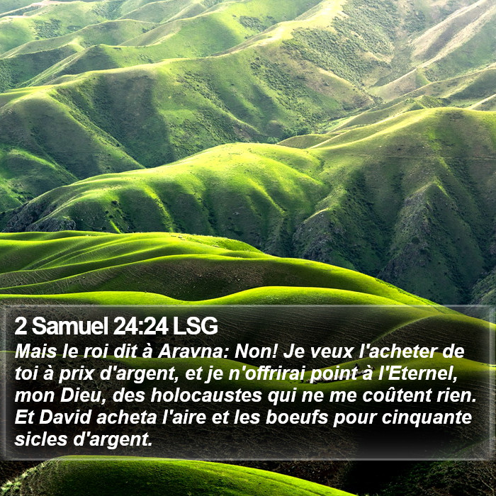 2 Samuel 24:24 LSG Bible Study