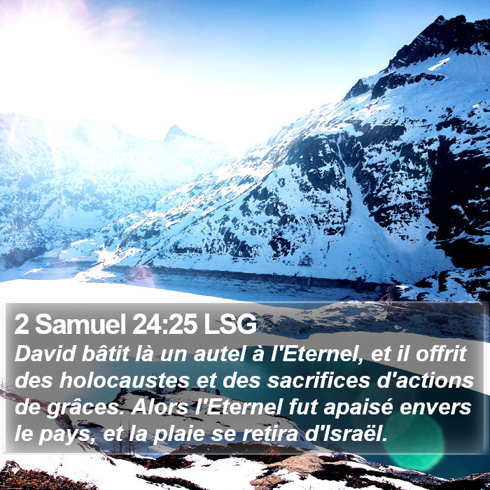 2 Samuel 24:25 LSG Bible Study