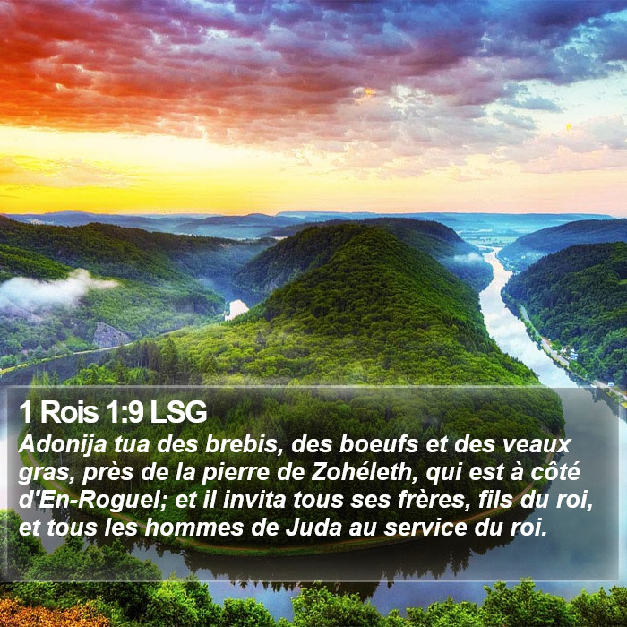 1 Rois 1:9 LSG Bible Study