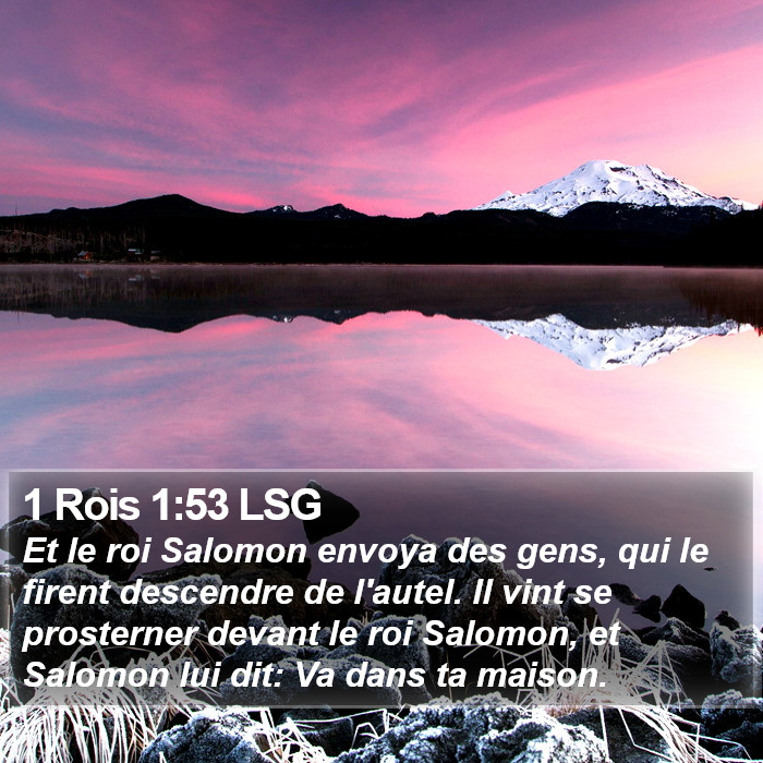 1 Rois 1:53 LSG Bible Study