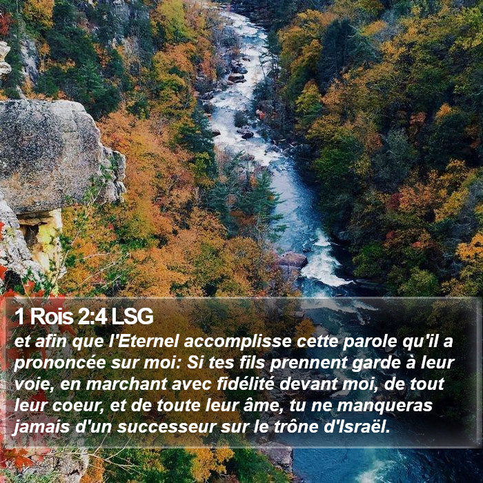 1 Rois 2:4 LSG Bible Study