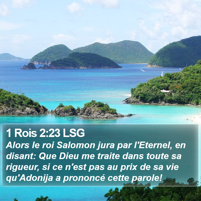 1 Rois 2:23 LSG Bible Study