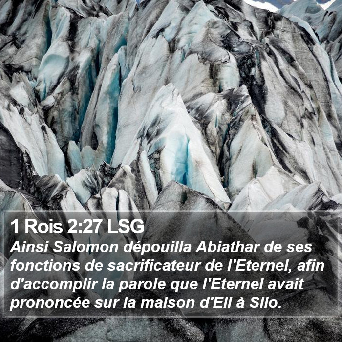 1 Rois 2:27 LSG Bible Study