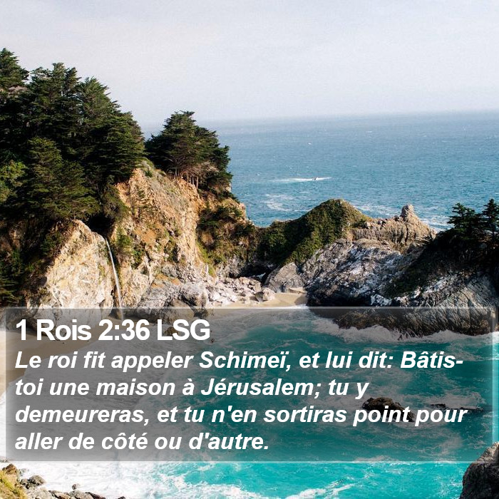 1 Rois 2:36 LSG Bible Study