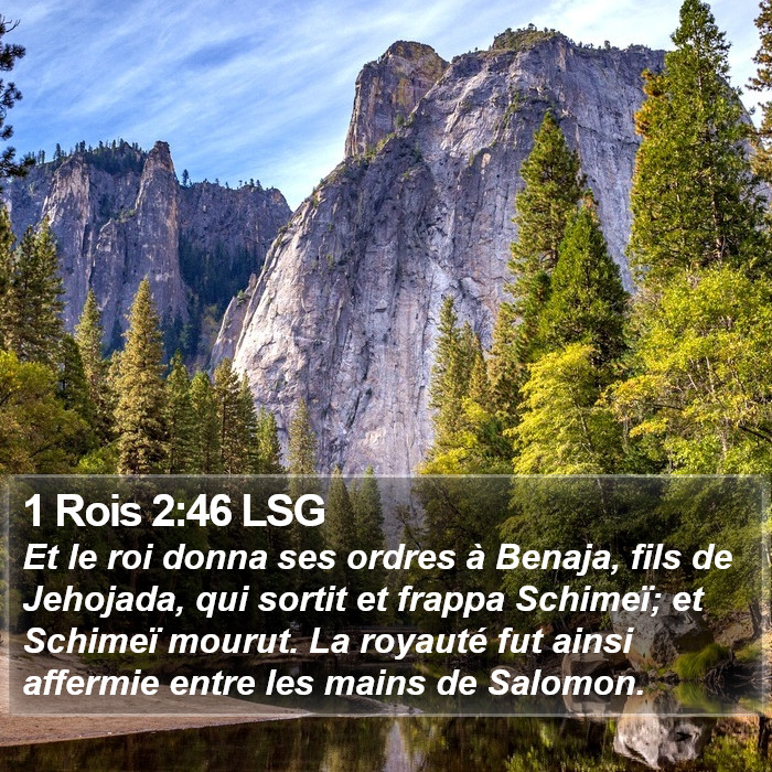 1 Rois 2:46 LSG Bible Study