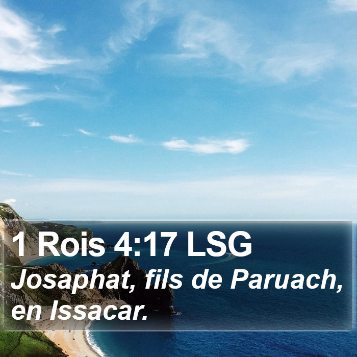 1 Rois 4:17 LSG Bible Study
