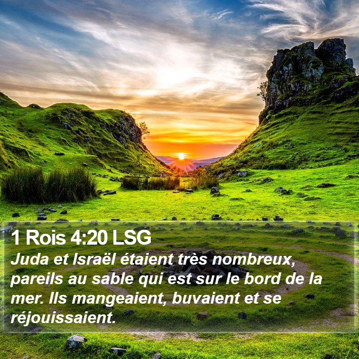 1 Rois 4:20 LSG Bible Study