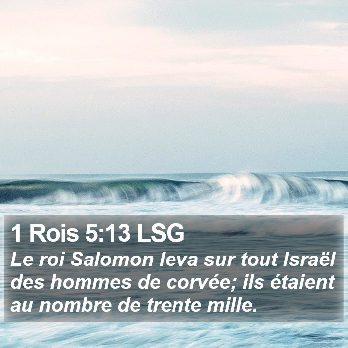 1 Rois 5:13 LSG Bible Study