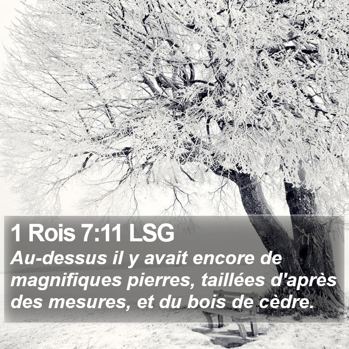 1 Rois 7:11 LSG Bible Study