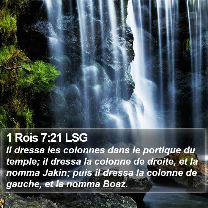 1 Rois 7:21 LSG Bible Study