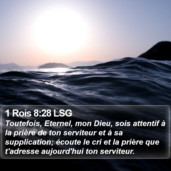 1 Rois 8:28 LSG Bible Study