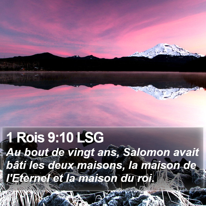 1 Rois 9:10 LSG Bible Study