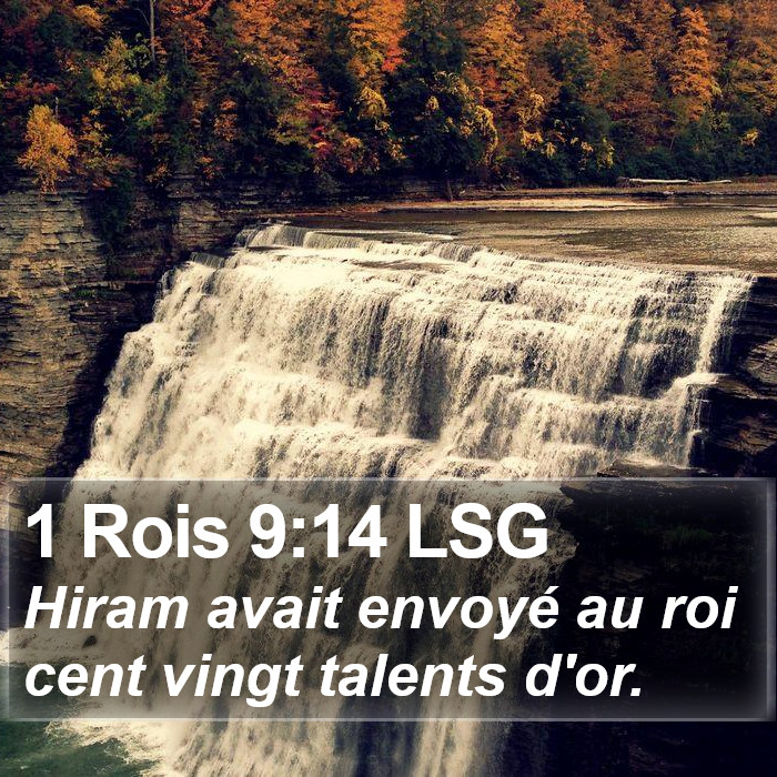 1 Rois 9:14 LSG Bible Study