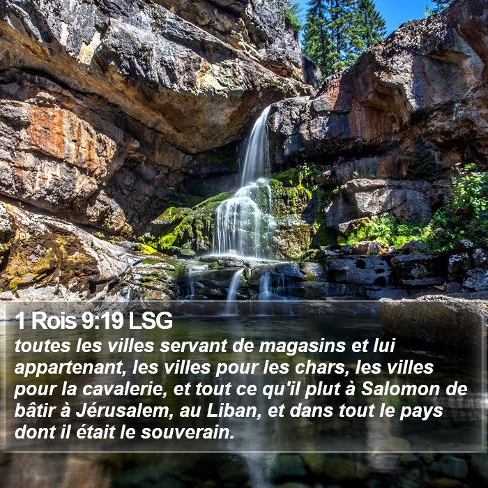 1 Rois 9:19 LSG Bible Study